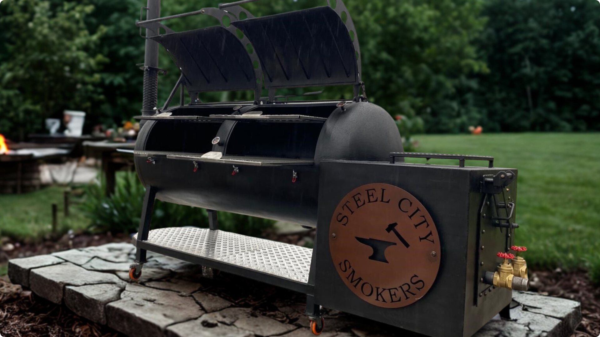 A Steel City Smokers custom smoker build